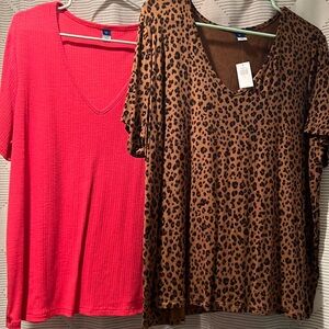 XL Old Navy Luxe shirts NEW
